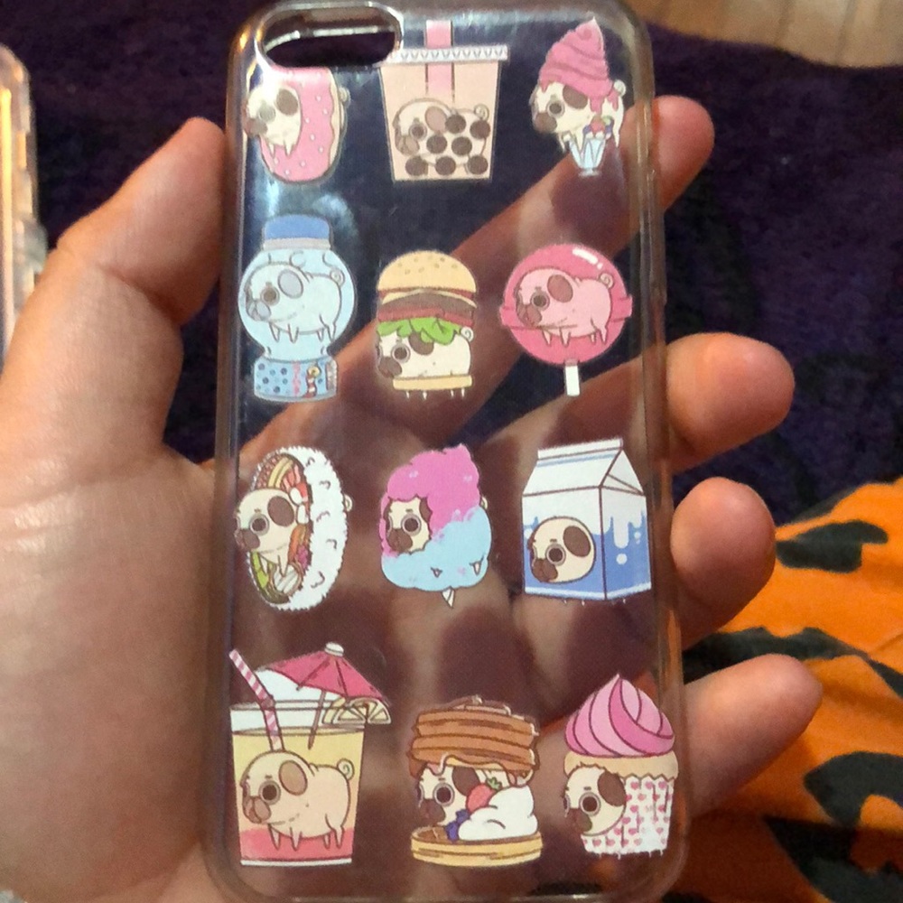 I phone 5/c cute pug phone case